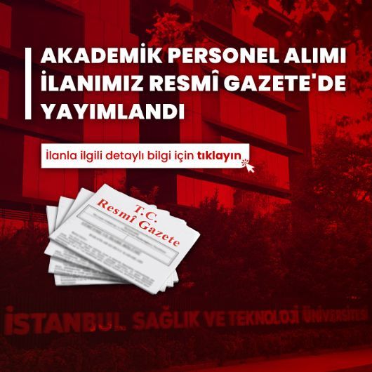 Akademik Personel Alım İlanı