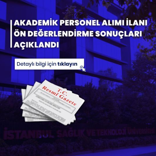 04.05.2026 tarih ve 33243 sayılı Resmî Gazetede Yayımlanan Araştırma Görevlisi İlanı Ön Değerlendirme Sonuçları Açıklandı